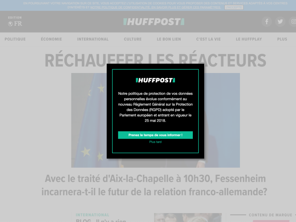Le Huffington Post lots of distractions