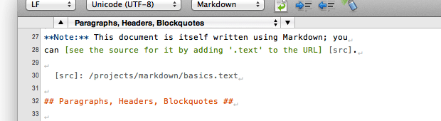 Syntax Markdown example